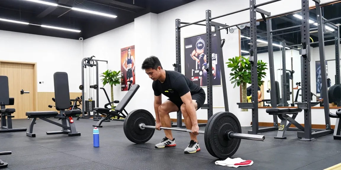 Prime Pharma Steroids voor een krachtige training in een moderne sportschool.