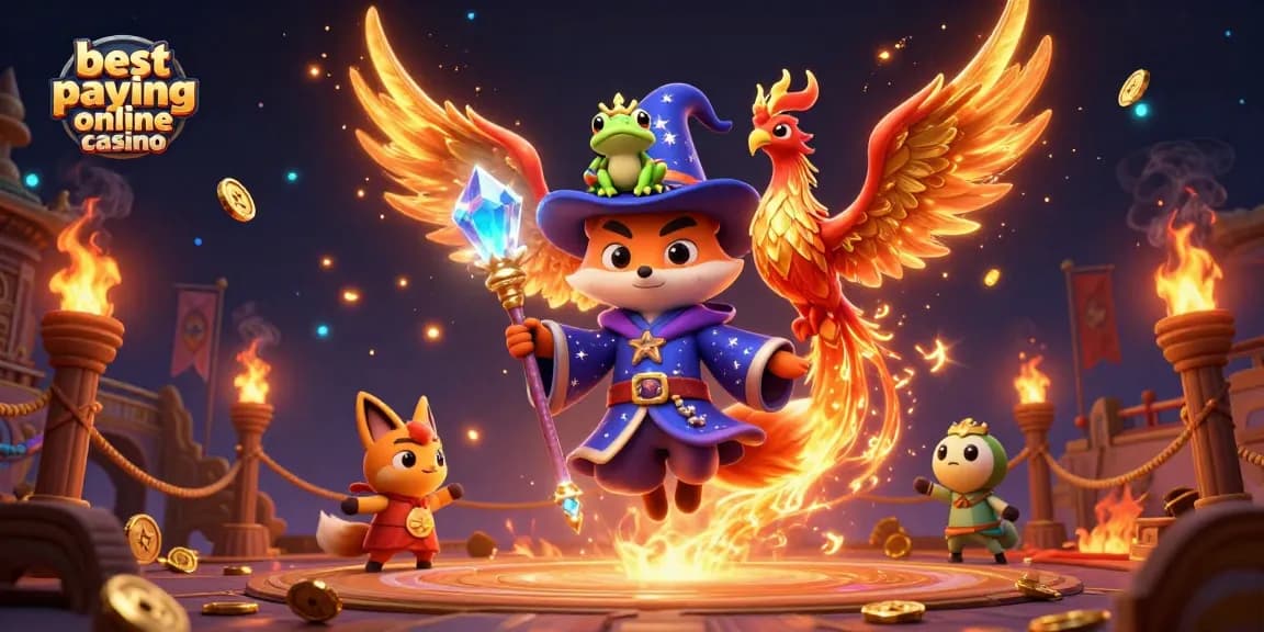 Win big at the best paying online casino with mystical characters and golden elements.