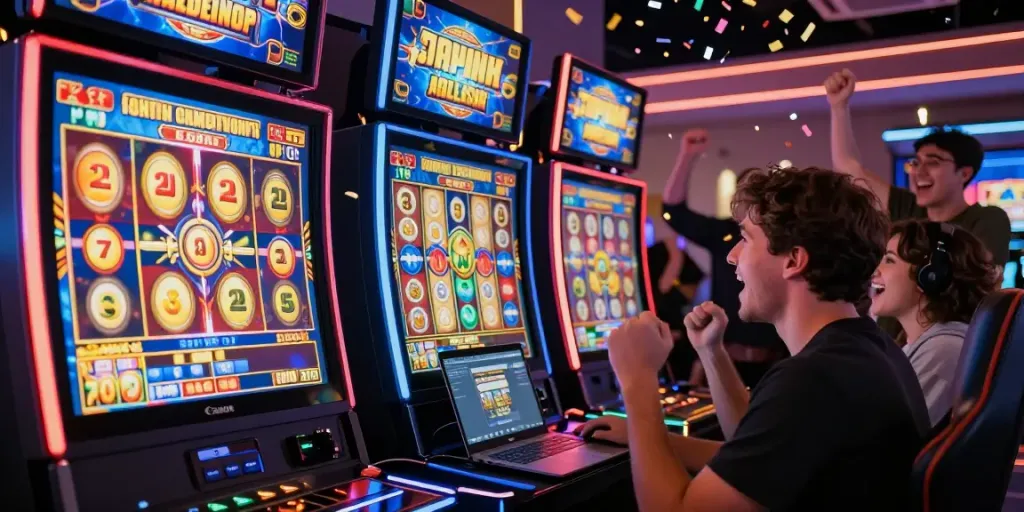 Keberhasilan besar pada slot88 di permainan online dengan suasana meriah dan suasana yang menyenangkan.