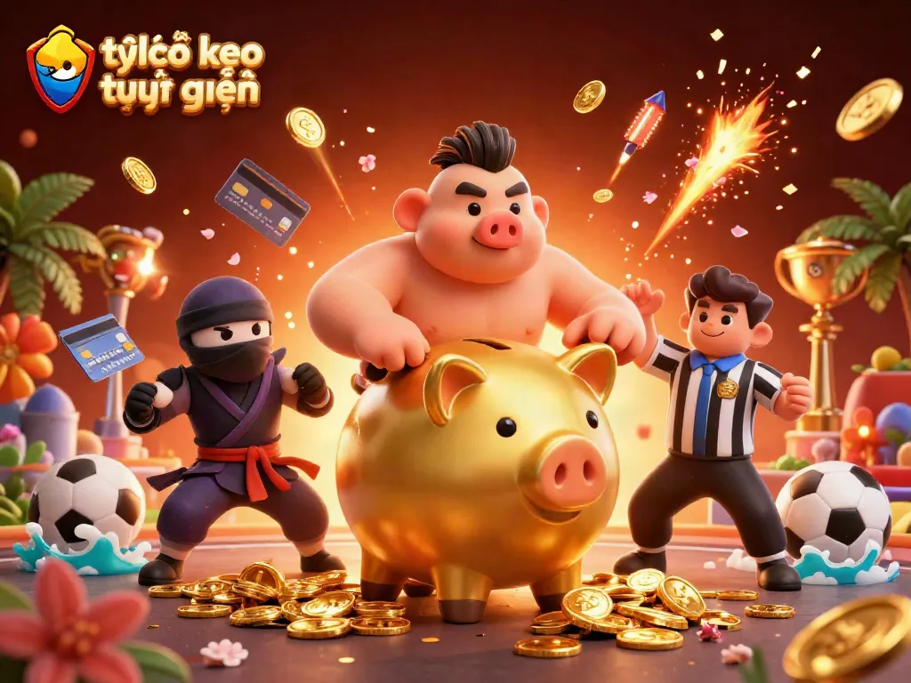 Engaging tỷ lệ kèo trực tuyến scene with a sumo wrestler and a ninja in a sports betting atmosphere.