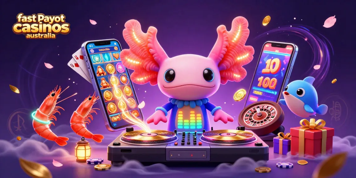 Experience fast payout casinos Australia with vibrant 3D casino characters and dynamic gaming elements.